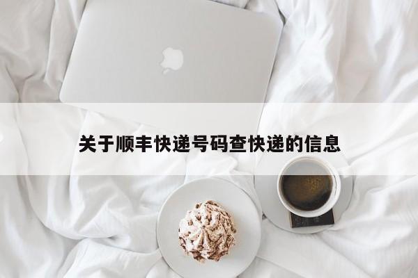 关于顺丰快递号码查快递的信息