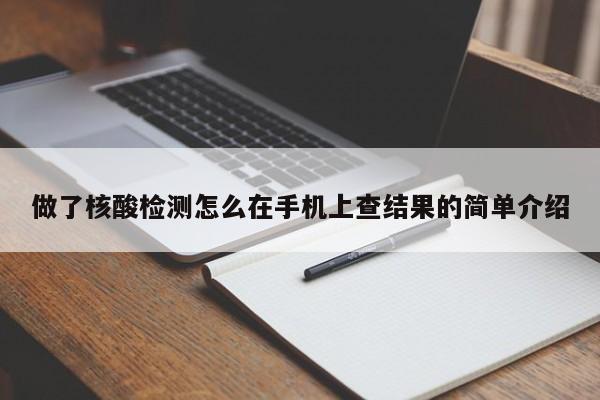 做了核酸检测怎么在手机上查结果的简单介绍